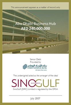 SinoGulf Investments Abu Dhabi Business Hub